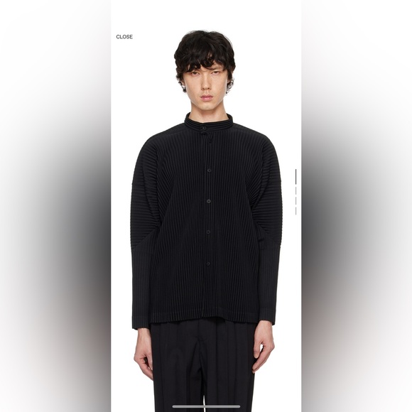 Issey Miyake Other - HOMME PLISSE Issey Miyake Black Monthly Color September Shirt XL/ 4